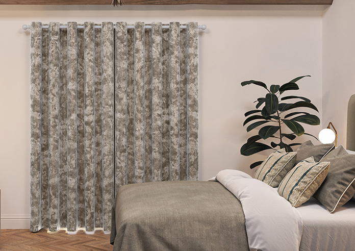 Cyrus Crushed Velvet, Latte - Made to Measure Curtains - Image 7